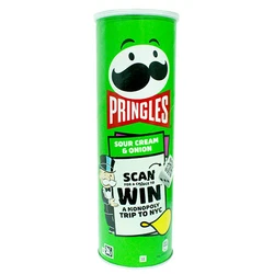 Chips Pringles à la crème fraîche et aux oignons 150 g
